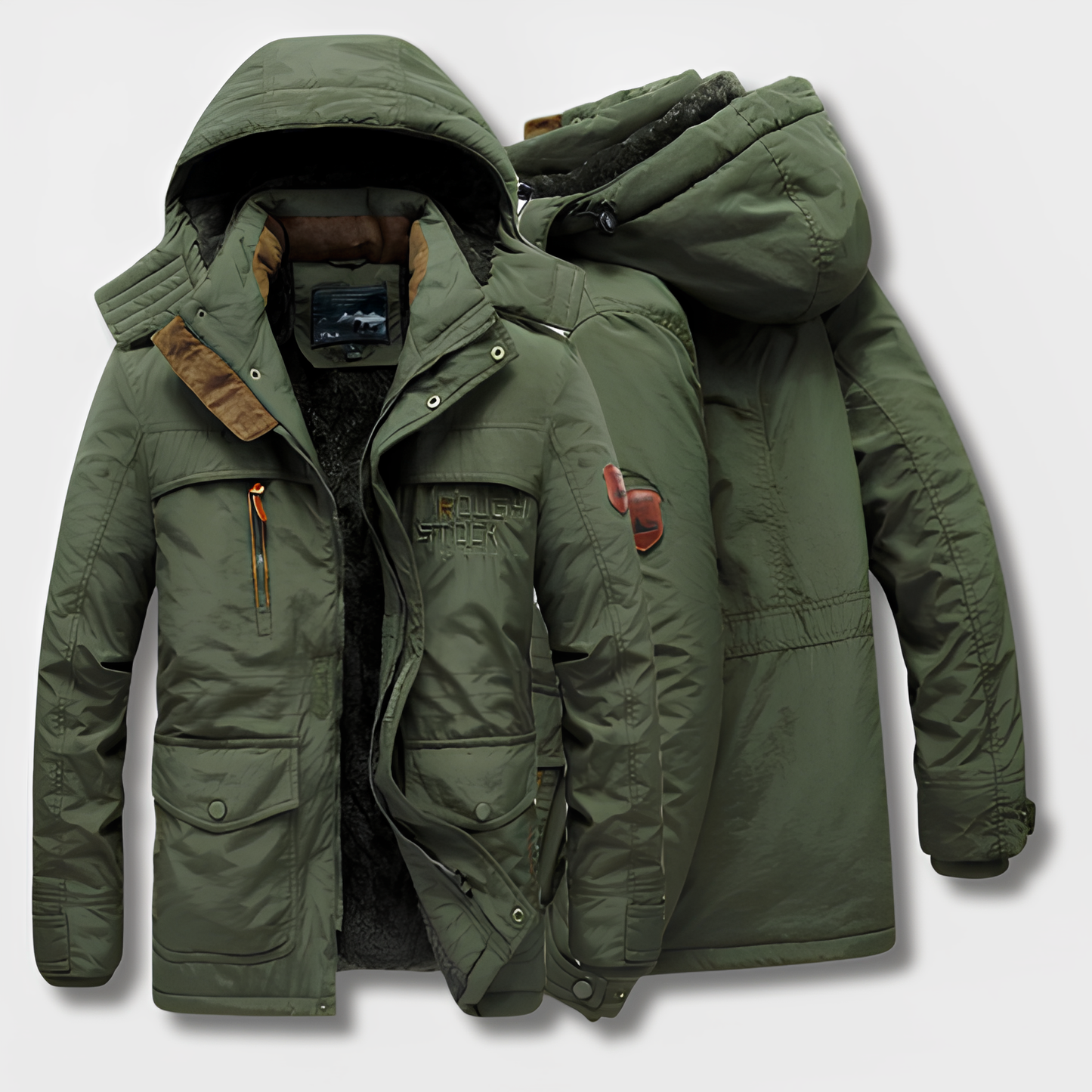 Boaz | Militair Geïnspireerd Winterjack met Capuchon 5