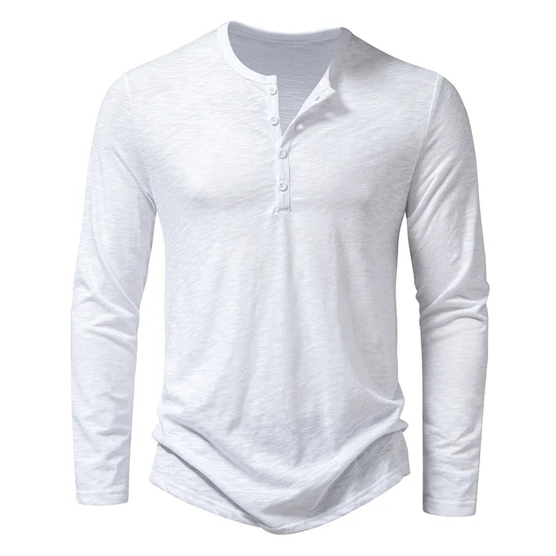 Henley Shirt | Lichtgewicht Heren Casual Shirt 4