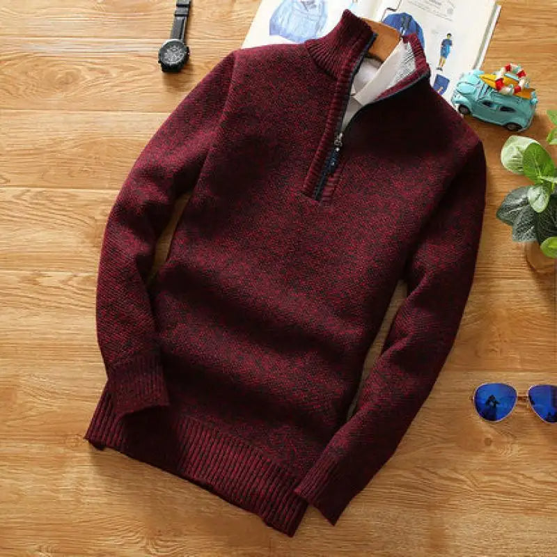 Heren Trui | Gebreide Half-Zip Kraag 6