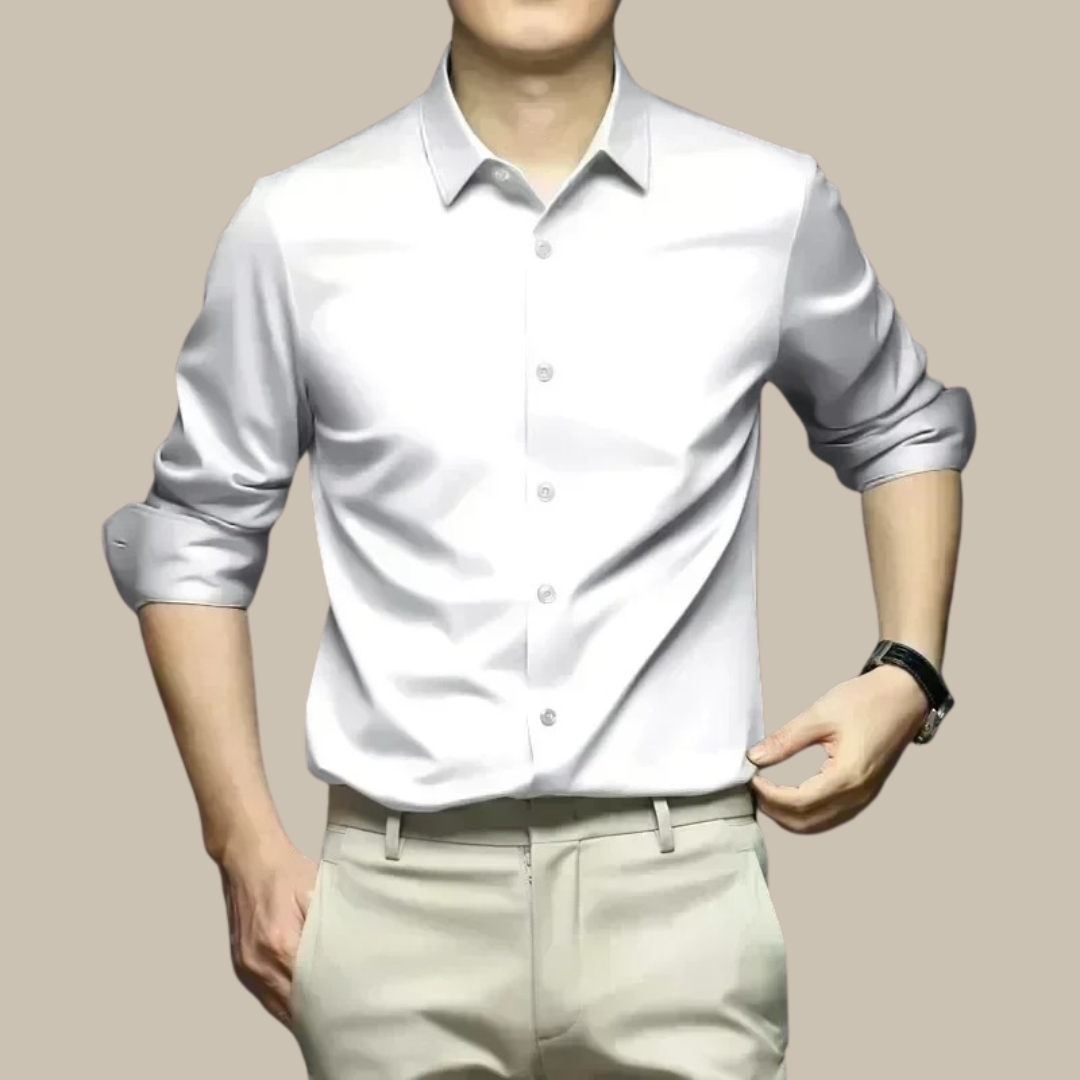 Luxe Zijde Shirt Heren | Elegante Casual Kleding 9