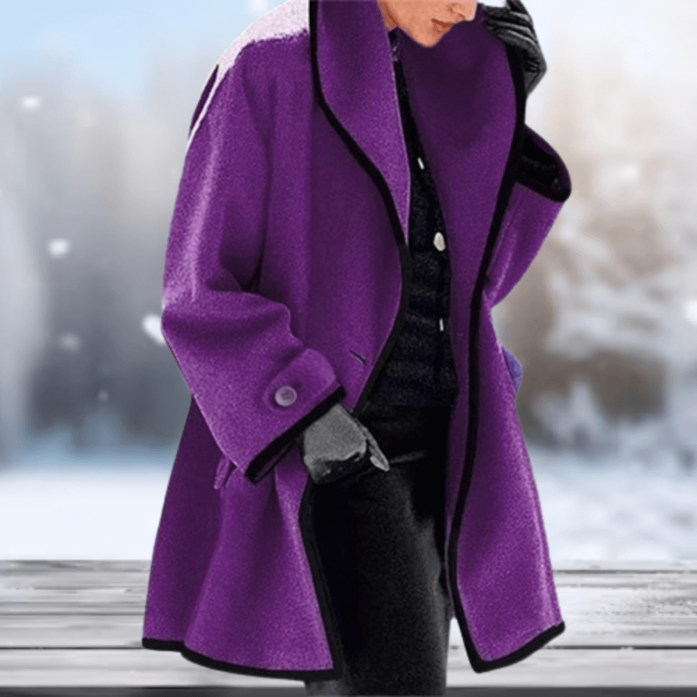Retro Wolachtige Damesjas | Lange Dames Jas Winter 6