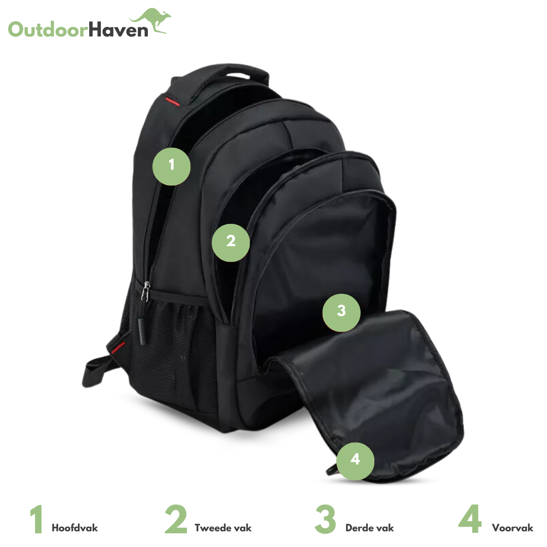 Stijlvolle Nylon Rugzak | Hoge Capaciteit 8