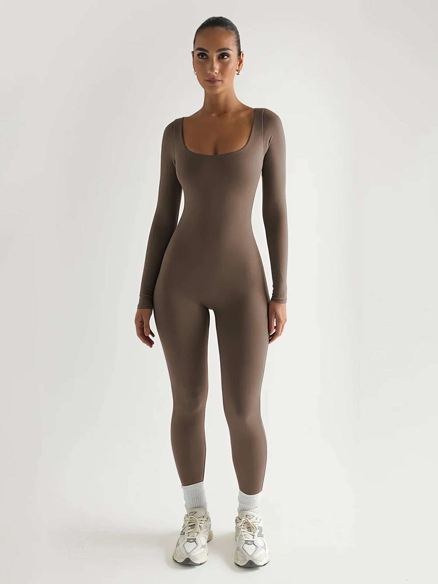 Variant image for Elegante Bodycon Jumpsuit Dames met Lange Mouwen en Schephals | Feestelijk Jumpsuit voor Diverse Gelegenheden-13