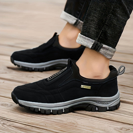 Lichtgewicht Ademend Heren Sneakers | Casual Witte Slip-On Schoenen met Gedempte Zool-1