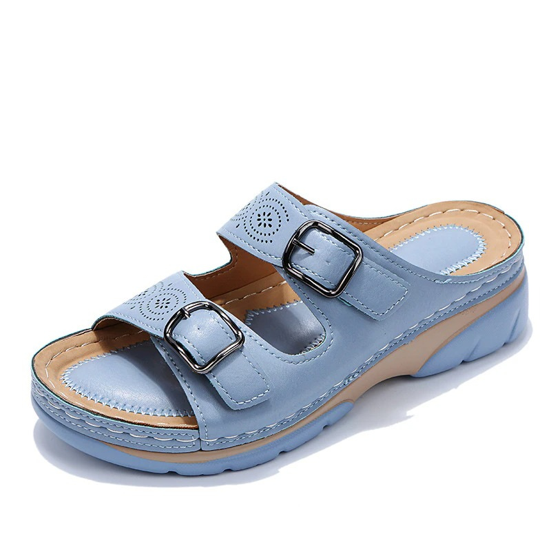 Elegante Orthopedische Sandalen Dames met Verstelbare Riemen en Gedempte Binnenzool | Comfort voor Dagelijks Gebruik-2