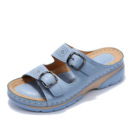 Elegante Orthopedische Sandalen Dames met Verstelbare Riemen en Gedempte Binnenzool | Comfort voor Dagelijks Gebruik-2