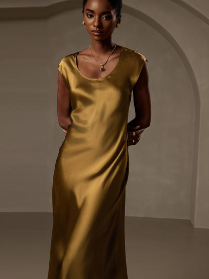 Elegante Mouwloze Jurk van 19 Momme Zijde | Casual Jurk Mouwloos in Diverse Kleuren voor Dames-3