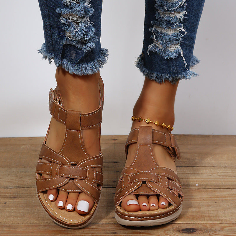 Comfortabele Orthopedische Sandalen Dames met Verstelbare Klittenband en Gedempte Ondersteuning | Ideaal voor Dagelijks Gebruik-3