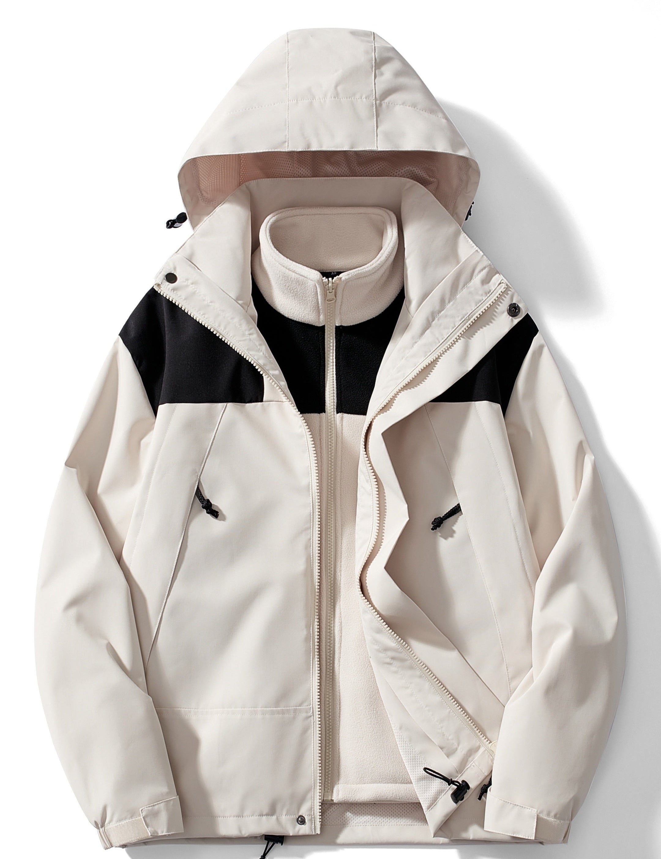 3-in-1 Damesjas Winter met Capuchon | Fleece Winterjas 10