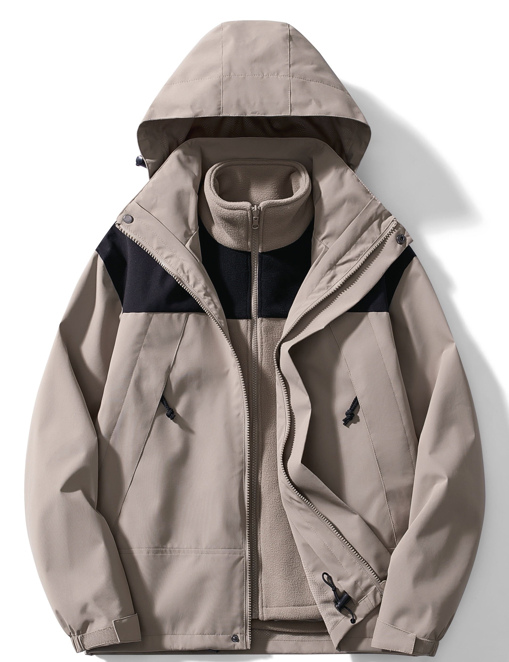 3-in-1 Damesjas Winter met Capuchon | Fleece Winterjas 8