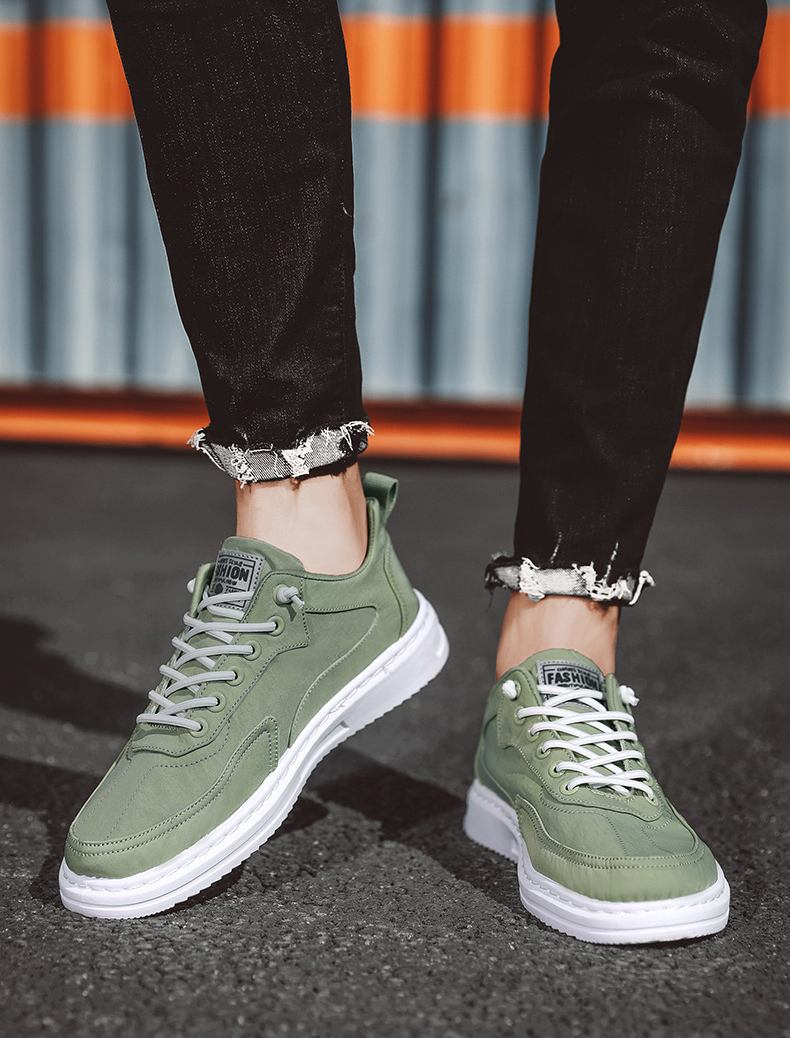 Lichtgewicht Ademend Herensneakers | Witte Heren Sneakers met Gedempte Zool voor Comfortabele Casual Dagen-3