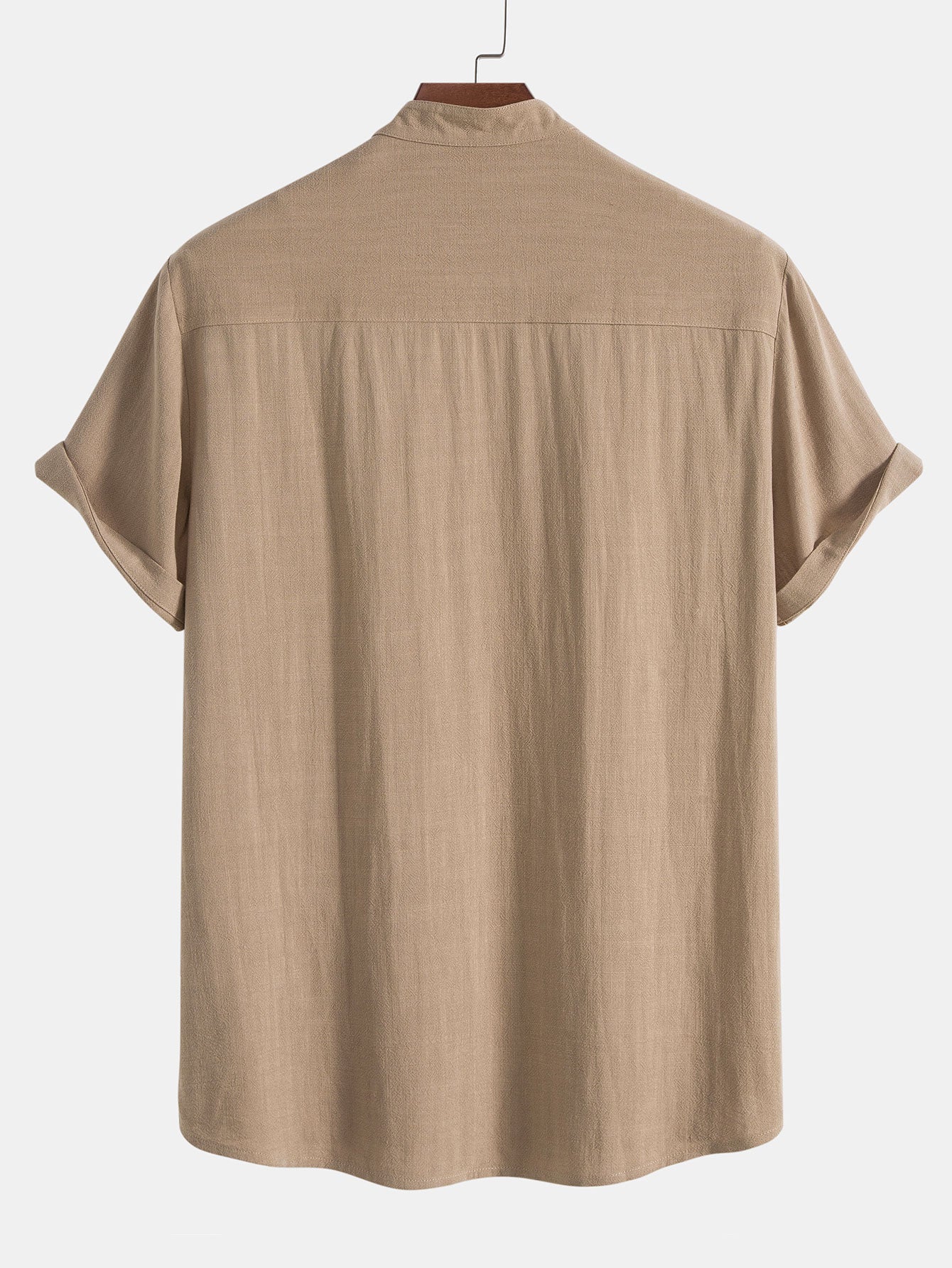 Linnen Overhemd Heren met Ontspannen Pasvorm en Korte Mouwen | Ademend Casual Shirt voor Zomergebruik-6