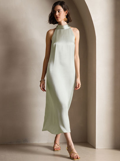 Variant image for Elegante Lange Rugloze Avondjurk met Strikdetails voor Dames – Perfect voor Bruiloften en Avondkleding-9