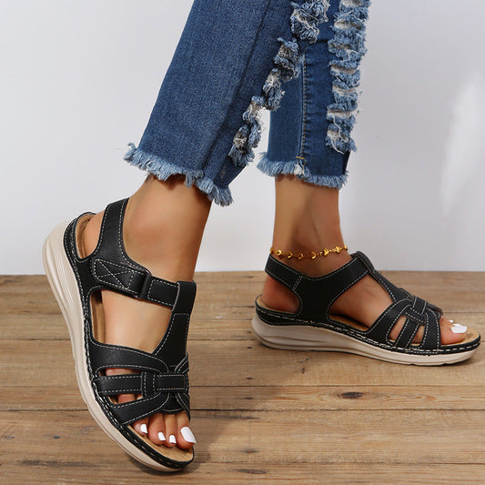 Comfortabele Orthopedische Sandalen Dames met Verstelbare Klittenband en Gedempte Ondersteuning | Ideaal voor Dagelijks Gebruik-1