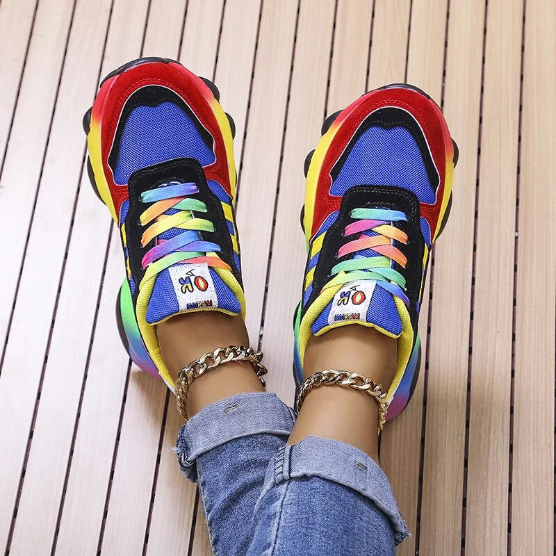 Variant image for Vibrante Dames Sneakers met Ademend Gaas en Gedempte Zool | Casual Schoenen voor Dagelijks Gebruik-1
