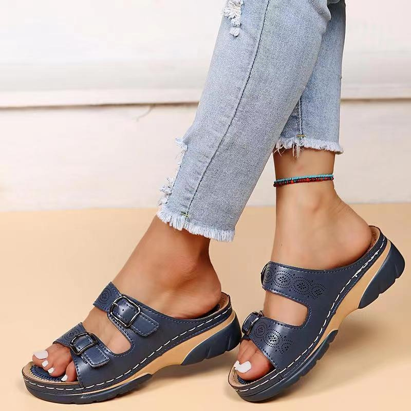 Elegante Orthopedische Sandalen Dames met Verstelbare Riemen en Gedempte Binnenzool | Comfort voor Dagelijks Gebruik-6