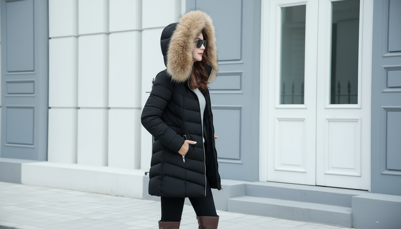 Dames Donsjack met Bontkraag | Warm Winterjack