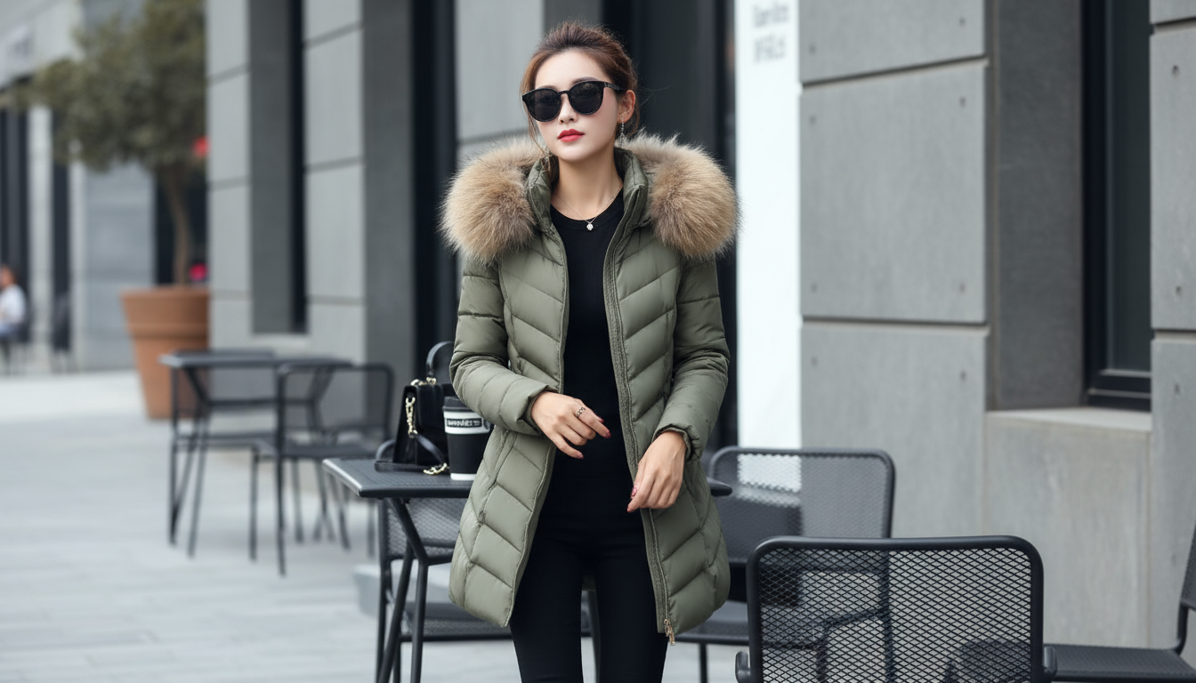 Dames Donsjack met Bontkraag | Warm Winterjack