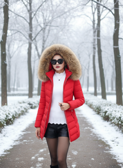 Dames Donsjack met Bontkraag | Warm Winterjack