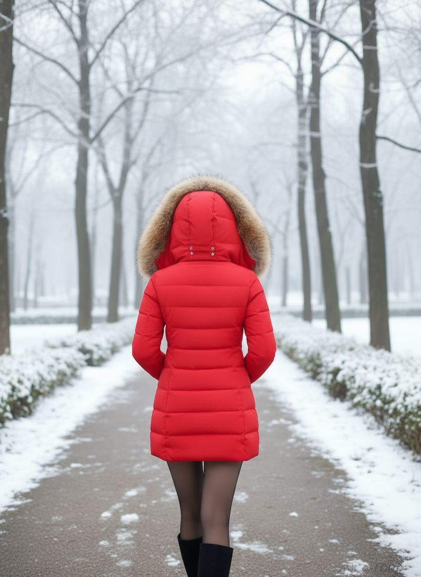 Dames Donsjack met Bontkraag | Warm Winterjack