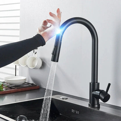 Aanraaksensor Keukentap | Moderne Keukenaccessoire Geborsteld Nikkel 0