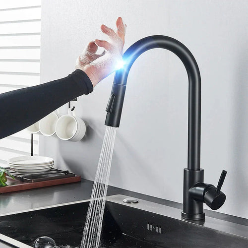 Aanraaksensor Keukentap | Moderne Keukenaccessoire Geborsteld Nikkel 0