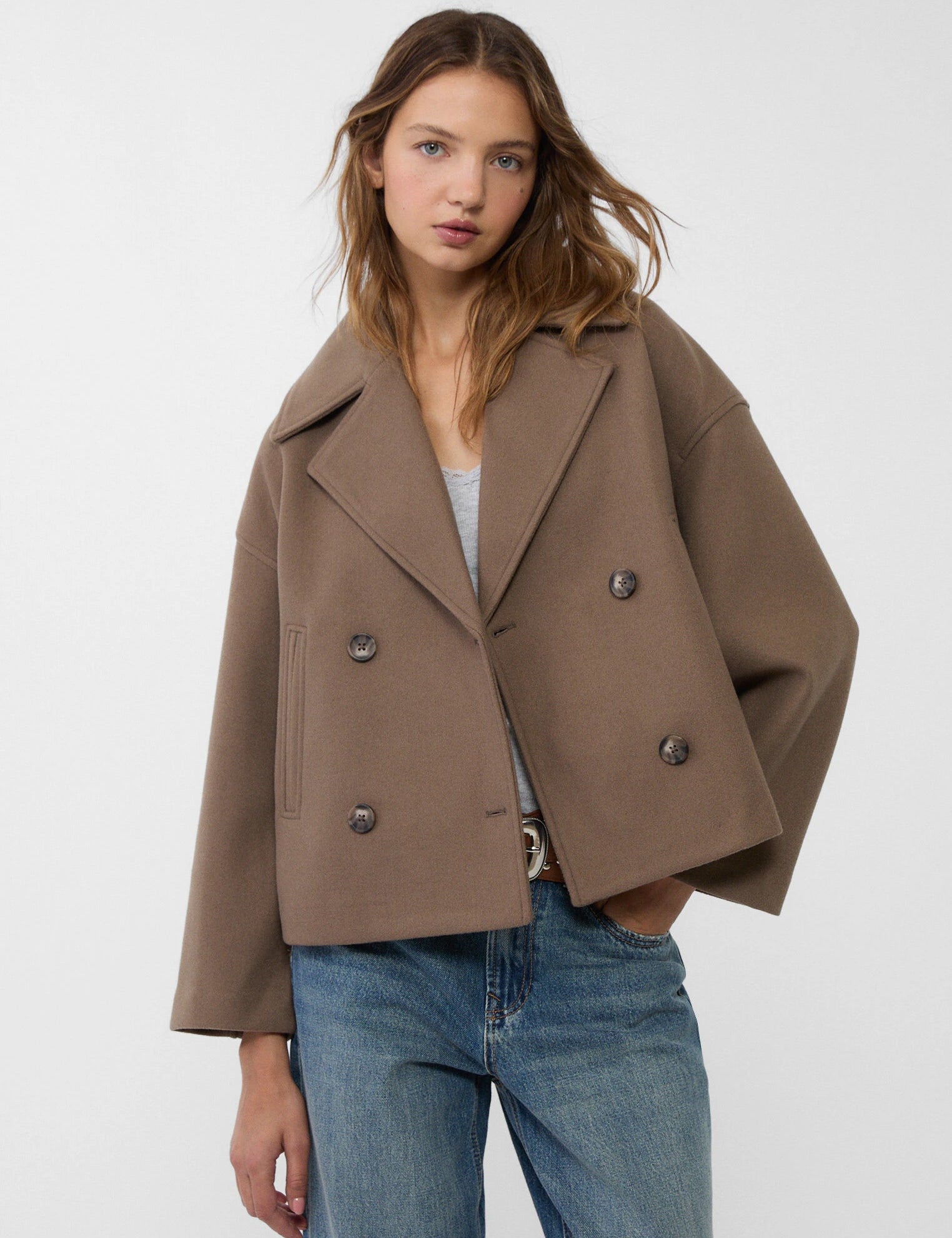 Anna Corror | Korte Double Breasted Jas voor Dames 3