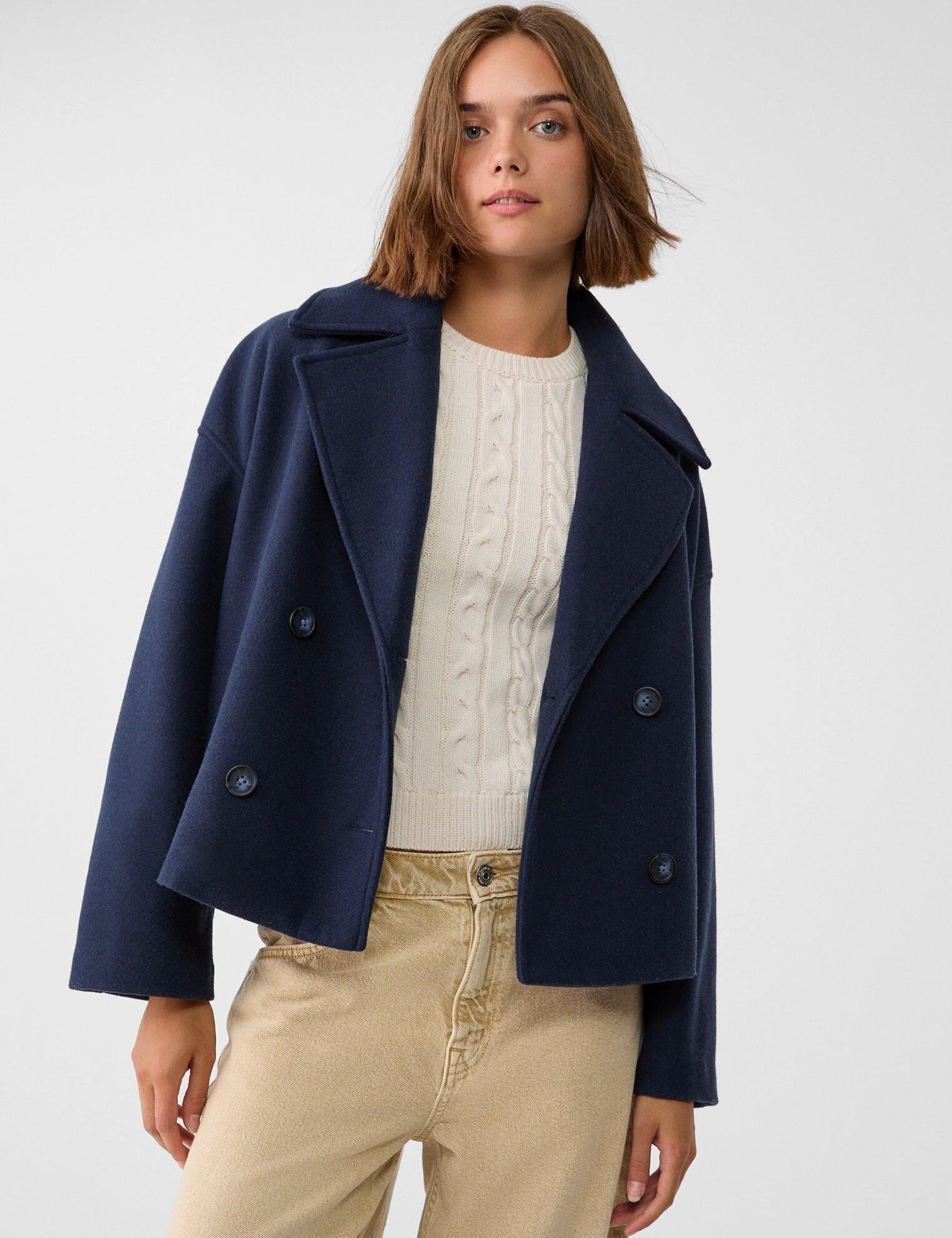 Anna Corror | Korte Double Breasted Jas voor Dames 5