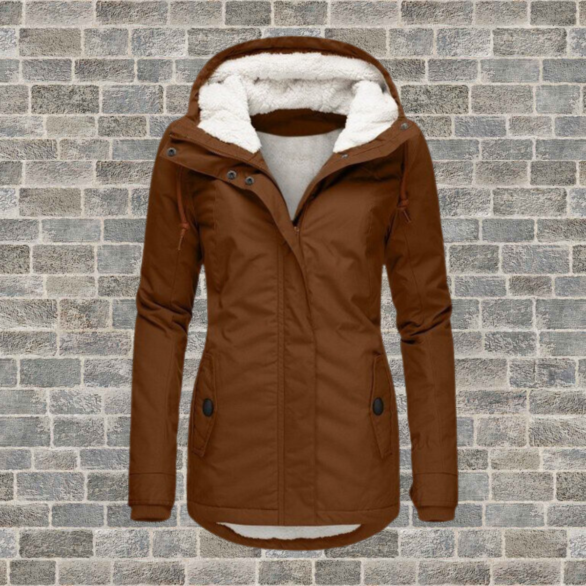 Anne™ Lange Winterjas Dames met Capuchon | Dames Winterkleding 2