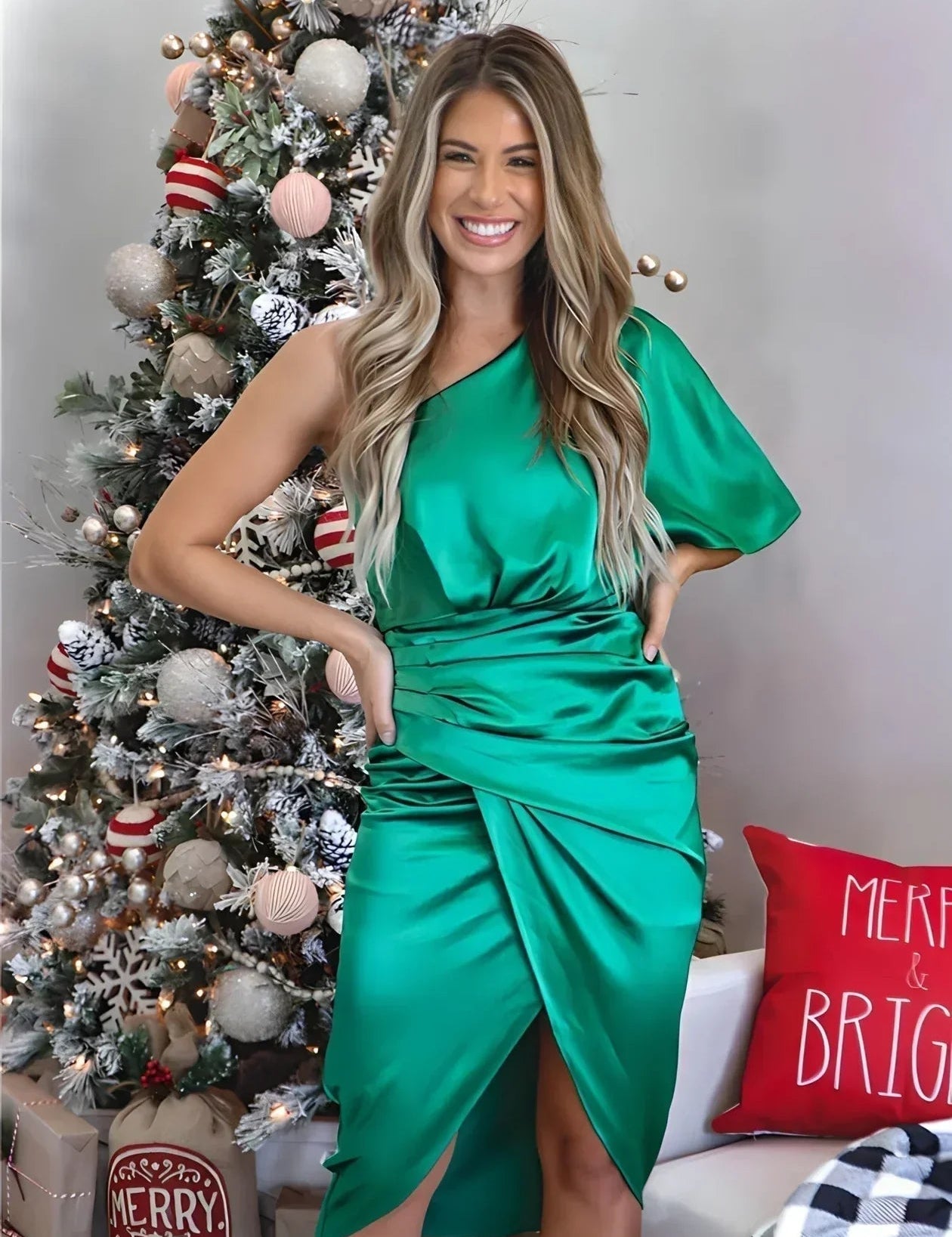 Anouk | Off-Shoulder Midi Jurk Dames voor Bruiloft 3