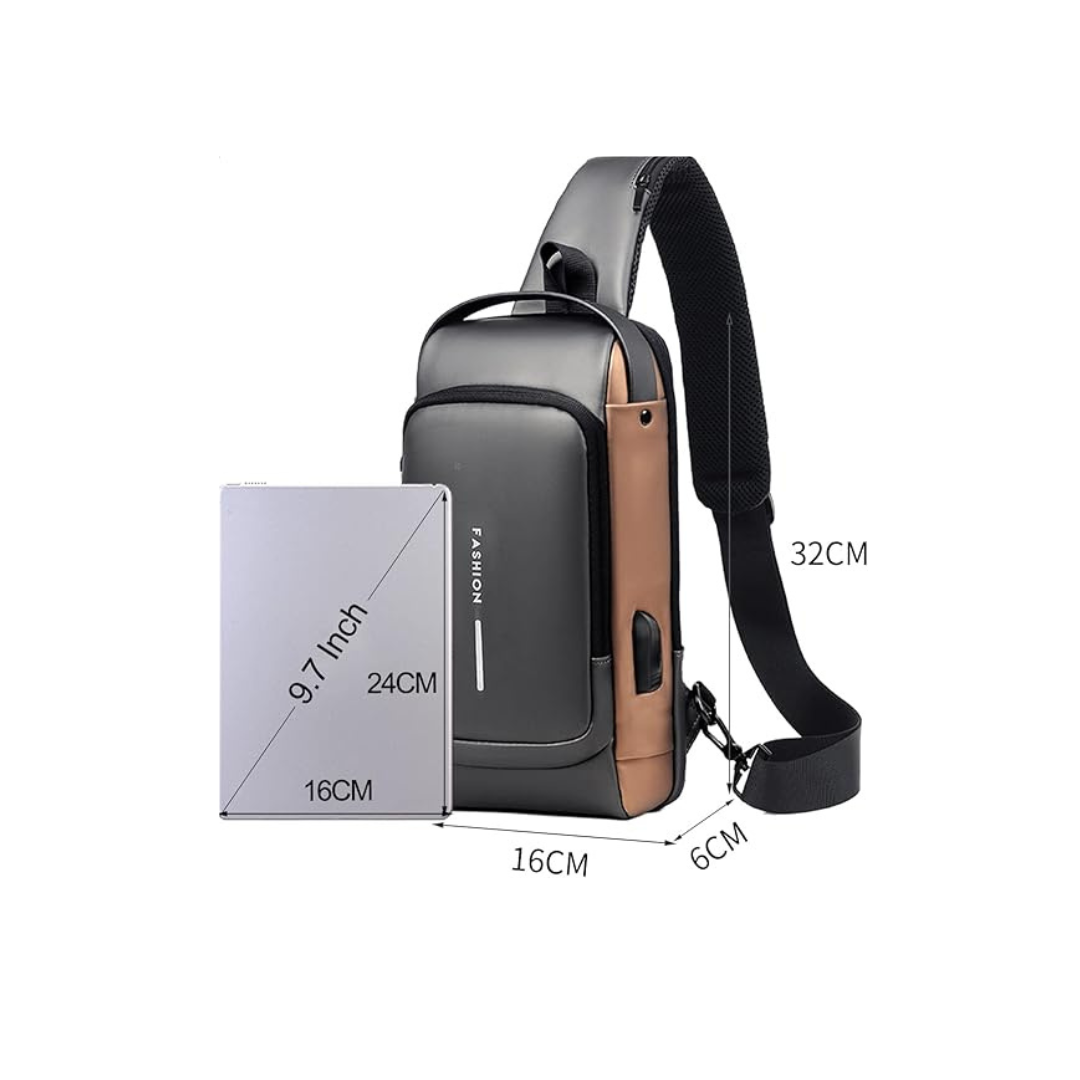 Anti-diefstal Borsttas | Outdoor Rugzak met USB-oplaadpoort 0