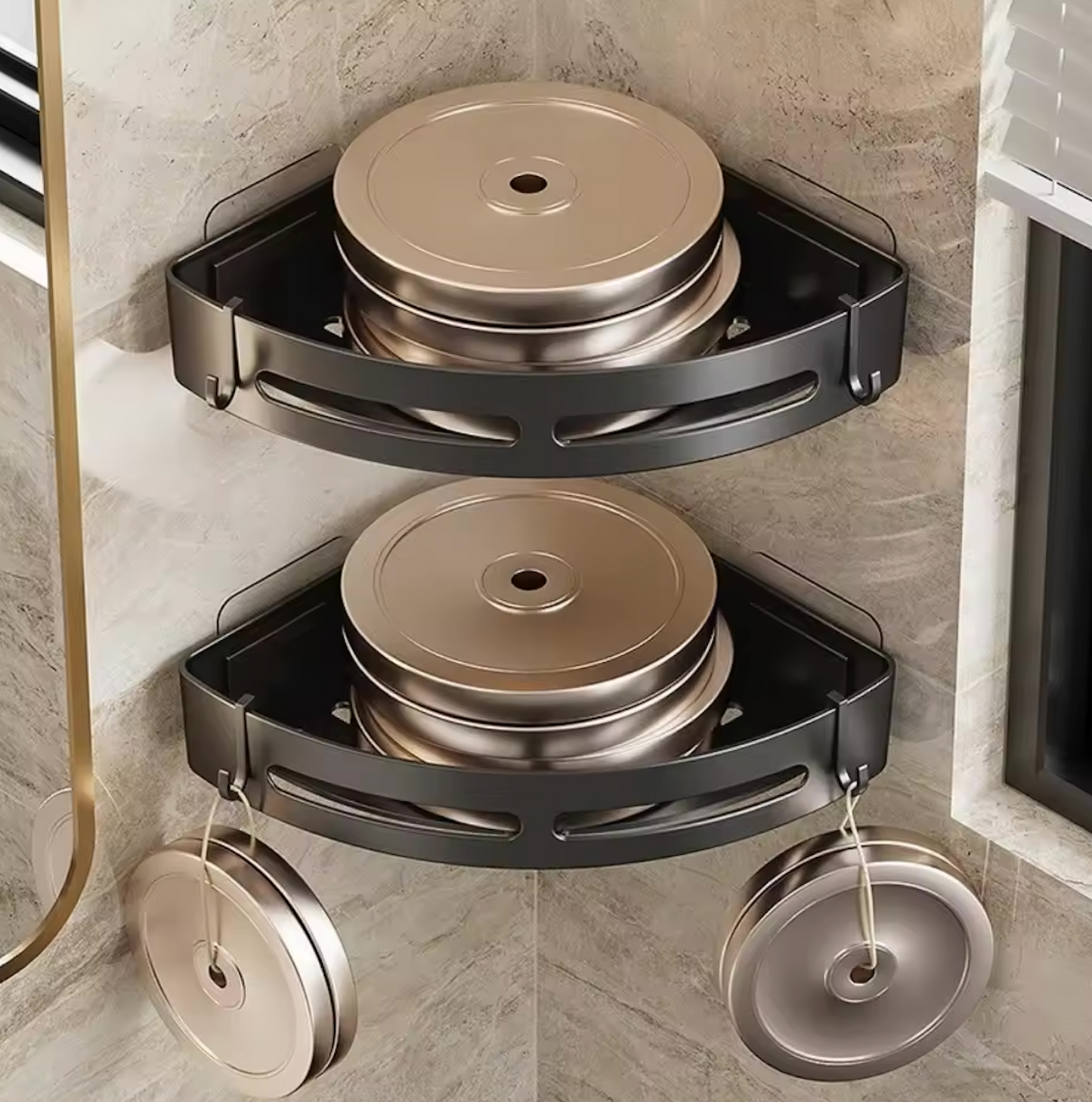 AquaLock Doucherek Zonder Boren | Badkamer Rekje 2