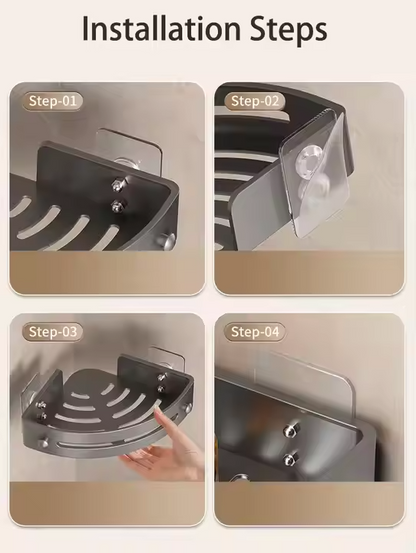 AquaLock Doucherek Zonder Boren | Badkamer Rekje 5