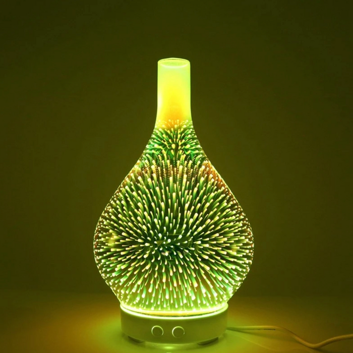 AromaBurst | 3D Glasvaas Geurdiffuser met LED Lichten 2