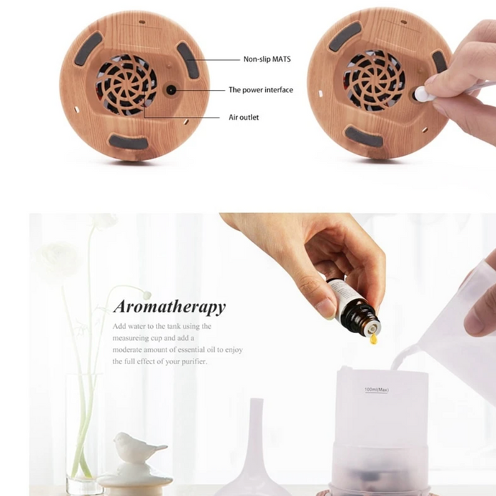 AromaBurst | 3D Glasvaas Geurdiffuser met LED Lichten 7