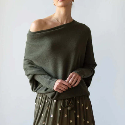Asymmetrische Gedrapeerde Coltrui Dames | Truien Dames 4