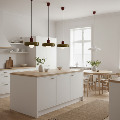 Bauhaus | Hanglamp Eettafel van Gekleurd Glas 2