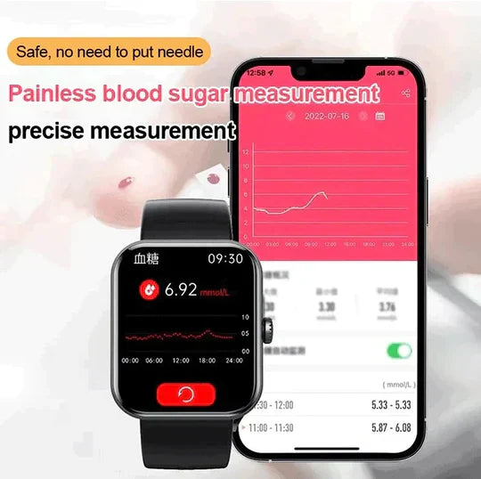 Bloedglucosemonitoring Smartwatch | Gezondheidsmonitor 1