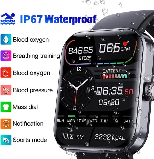 Bloedglucosemonitoring Smartwatch | Gezondheidsmonitor 4