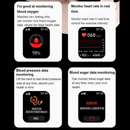 Bloedglucosemonitoring Smartwatch | Gezondheidsmonitor 7