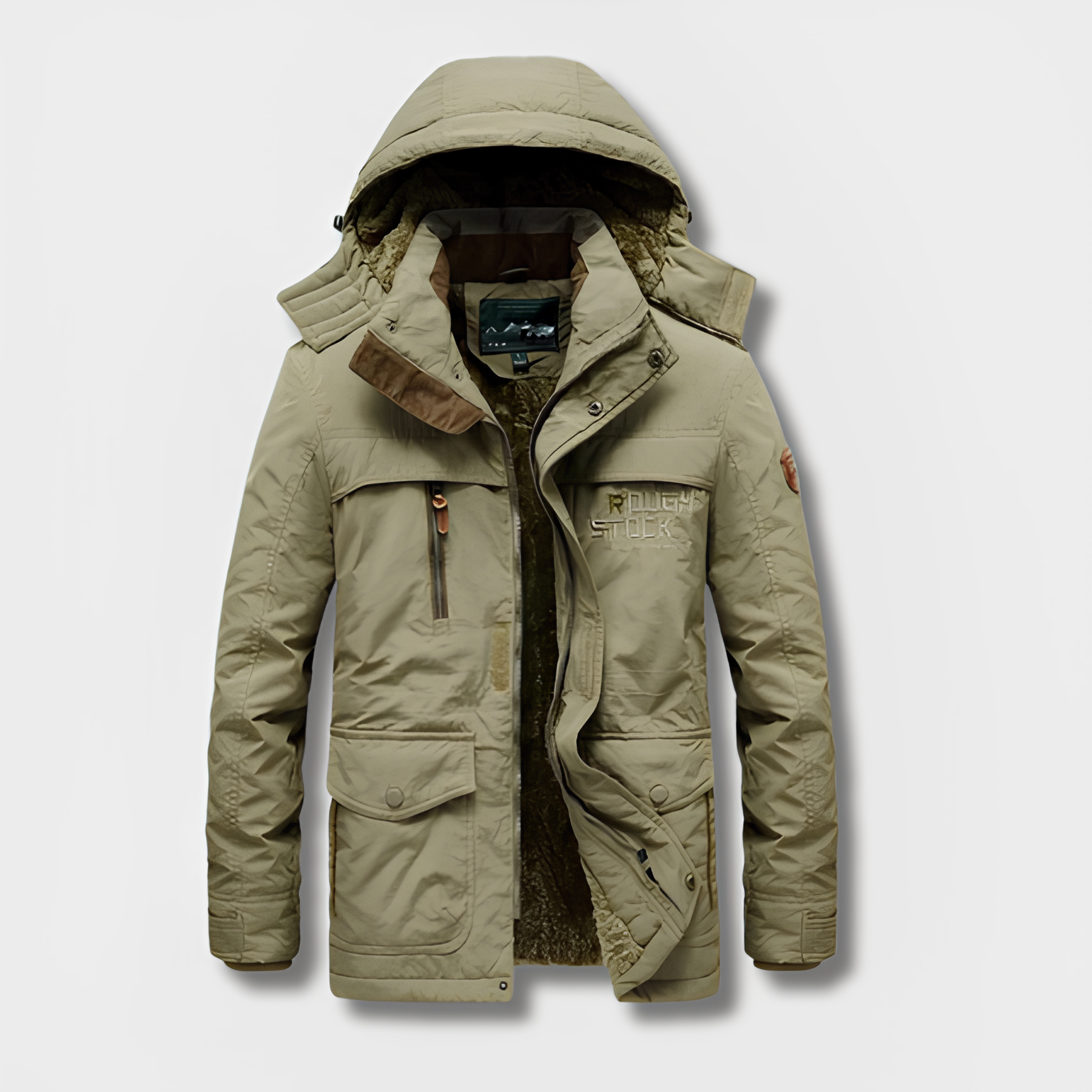 Boaz | Militair Geïnspireerd Winterjack met Capuchon 3