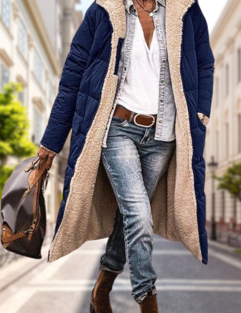 Camila | Luxe Omkeerbare Damesjas met Capuchon 0