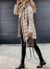 Dames Donsjack met Bontkraag | Warm Winterjack