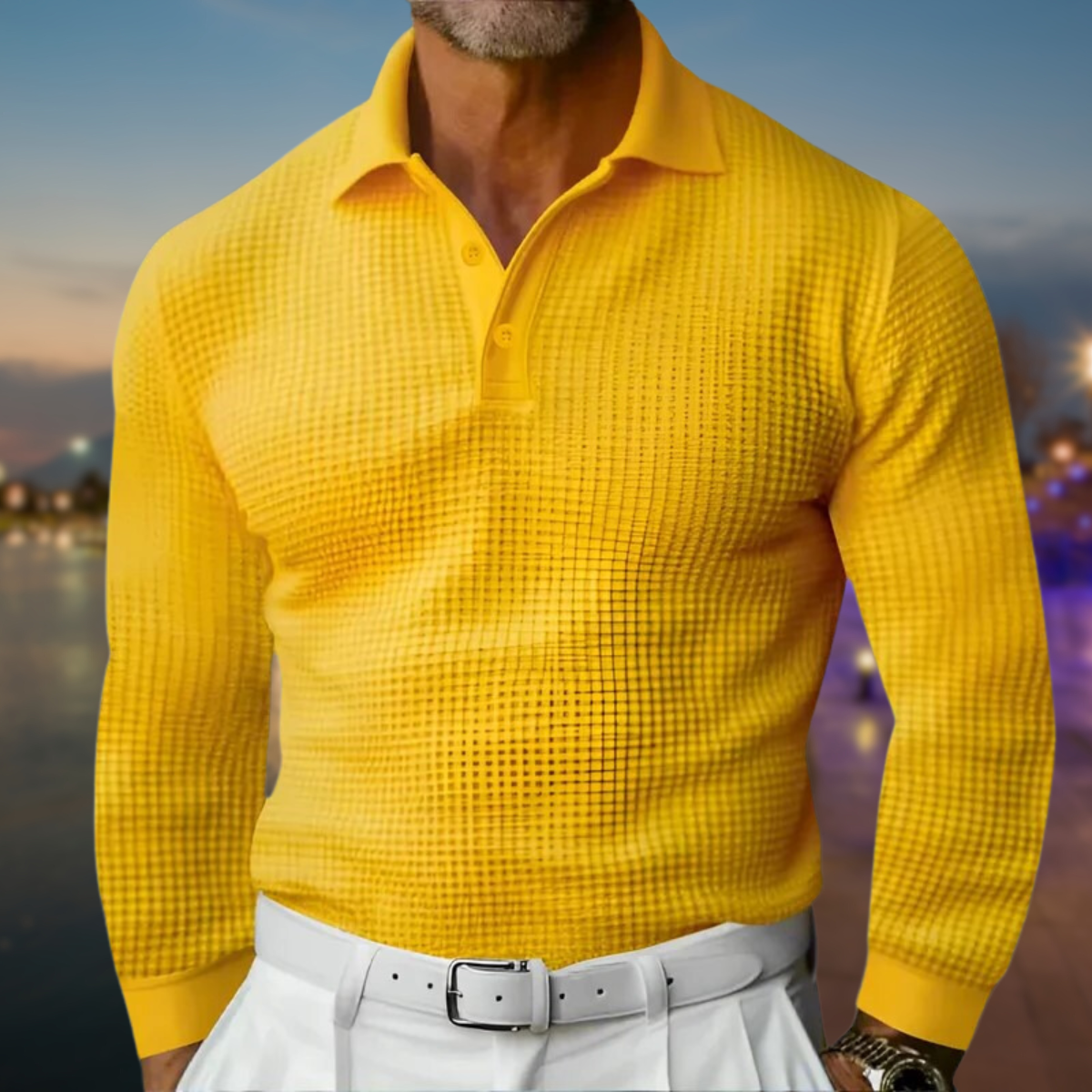 Comfortabele Polo Sweater | Herenmode Casual Katoen 4