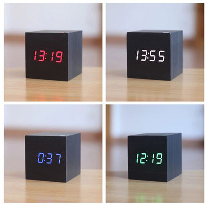 Cube Digitale Klok | Moderne Bureauklok 8