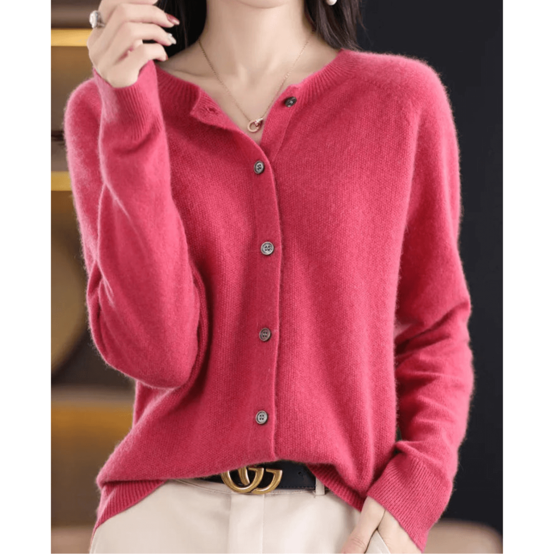 Dames Cardigan met Knoppen | Tijdloos Vest 0