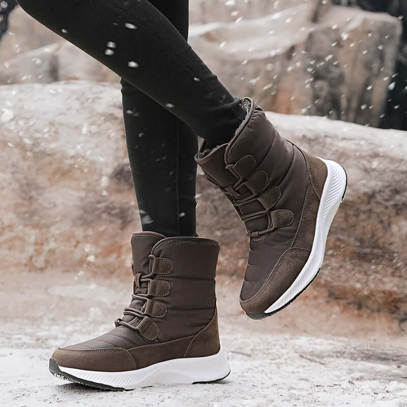 Dames Combatlaarzen | Waterafstotend Mid-Calf met Klittenbandsluiting 2