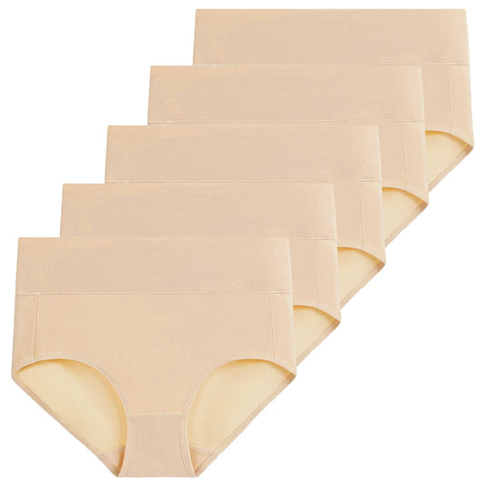 Dames Hoge Taille Ondergoed Set | 5 Stuks Katoen 0