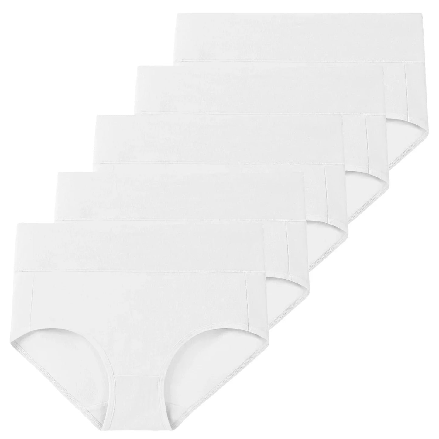 Dames Hoge Taille Ondergoed Set | 5 Stuks Katoen 6