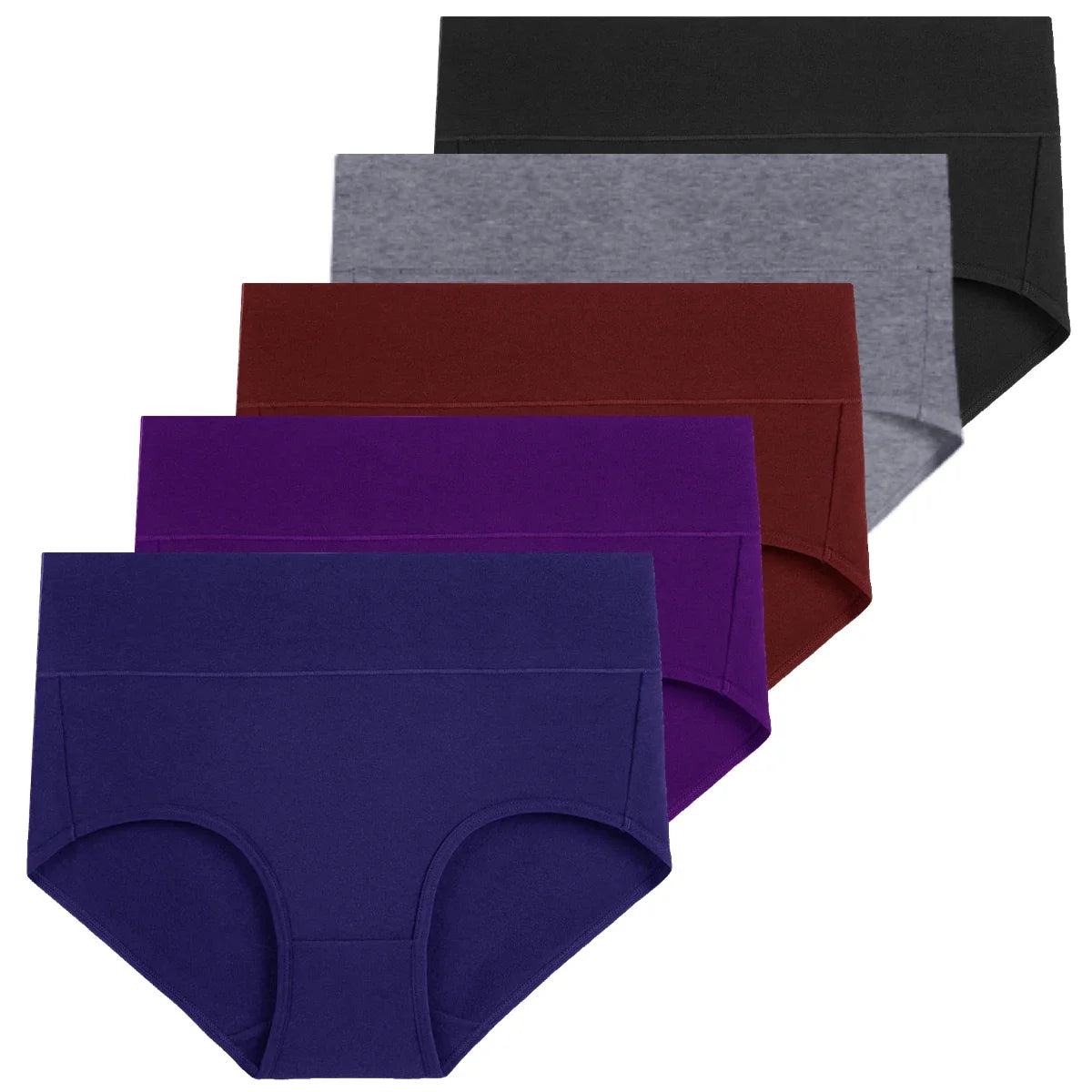 Dames Hoge Taille Ondergoed Set | 5 Stuks Katoen 7